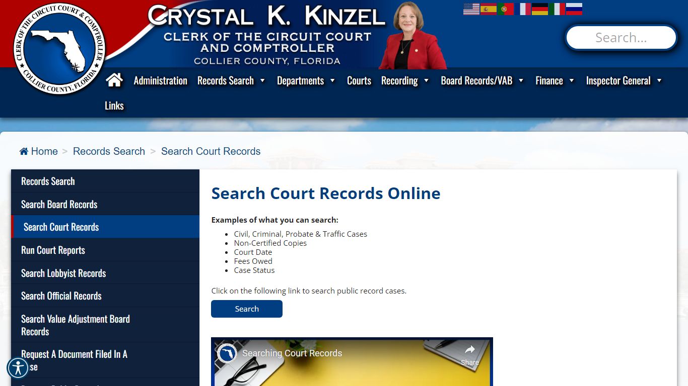 Search Court Records Online - Collier County