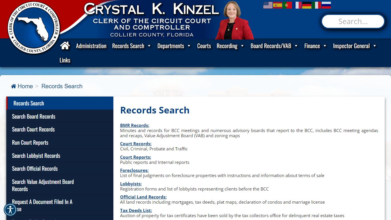 Records Search – Collier Clerk of the Circuit Court & Comptroller